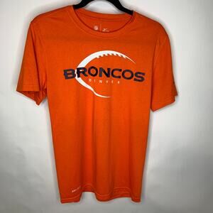 Nike Dri Fit Denver Broncos Orange Shirt Sz Small
